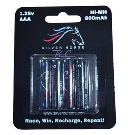 SILVER HORSE SHRC AAA 800MAH MINI-Z RACING BATTERIES 4 PACK