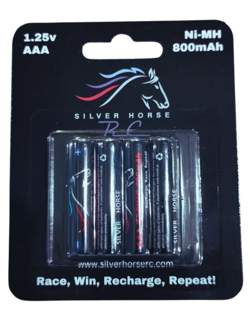 SILVER HORSE SHRC AAA 800 MAH MINI-Z RACING BATTERIES 4 PACK