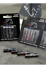 SILVER HORSE SHRC SH0802 1.25V NI-MH 800MAH AAA RECHARGABLE BATTERIES (4)