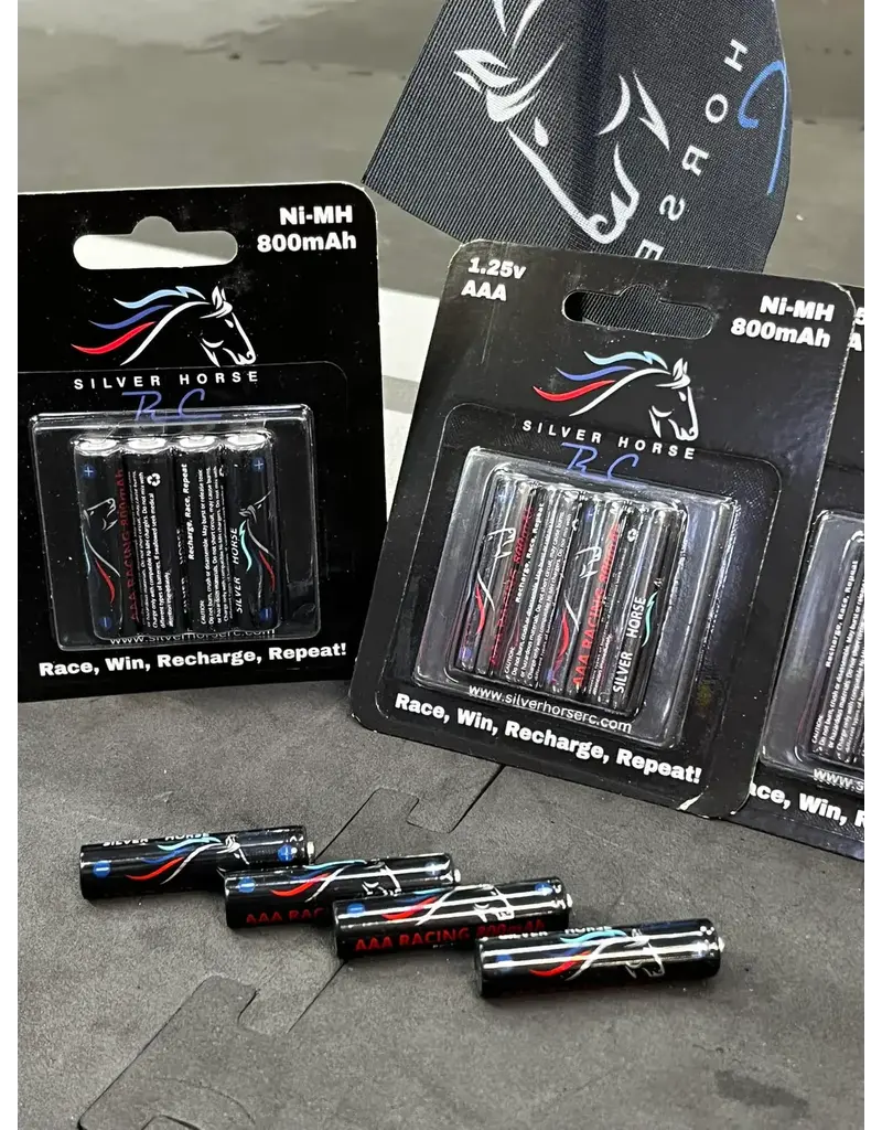 SILVER HORSE SHRC AAA 800 MAH MINI-Z RACING BATTERIES 4 PACK