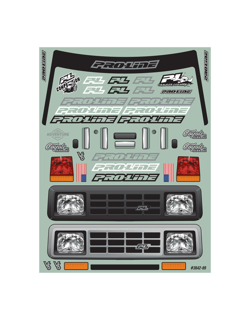 PROLINE RACING PRO364200 COYOTE GRANDE BODY FOR SCX6: CLEAR
