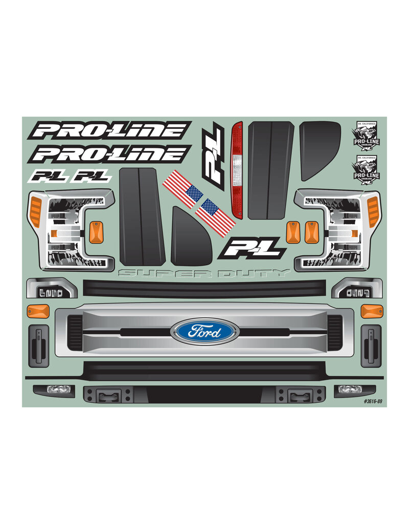 PROLINE RACING PRO361600 2017 FORD F-250 SUPER DUTY CAB ONLY CLEAR FOR SCX6