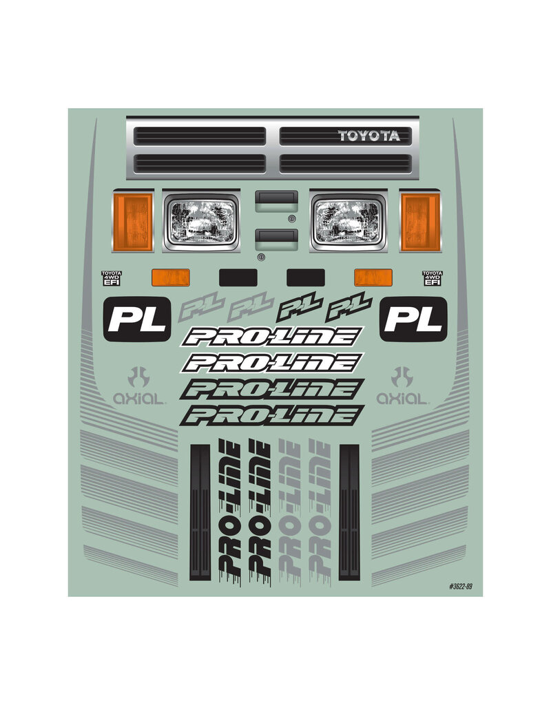 PROLINE RACING PRO362200 1987 TOYOTA HILUXSR5 XTRACAB CLEAR BODY CAB ONLY FOR SCX6  HONCHO