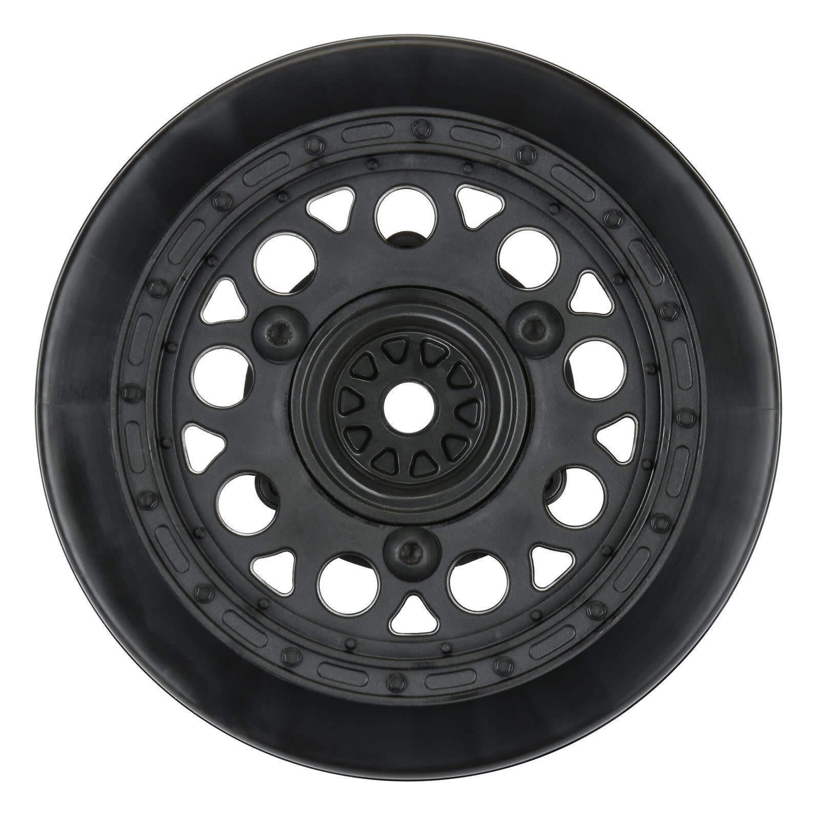 PRO283103 SHOWTIME 2.2/3.0 BLACK 3X30 REMOVABLE HEX SC DIRT OVAL WHEELS