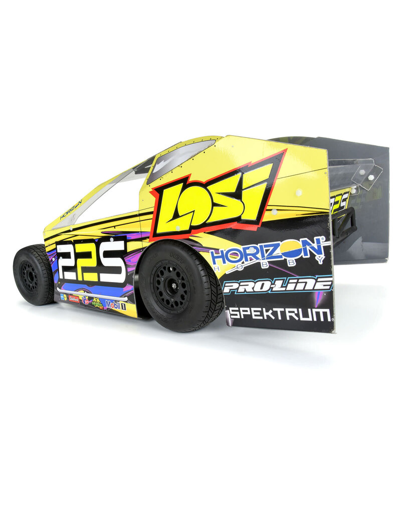 PROLINE RACING PRO283103 SHOWTIME 2.2/3.0 BLACK 3X30 REMOVABLE HEX SC DIRT OVAL WHEELS