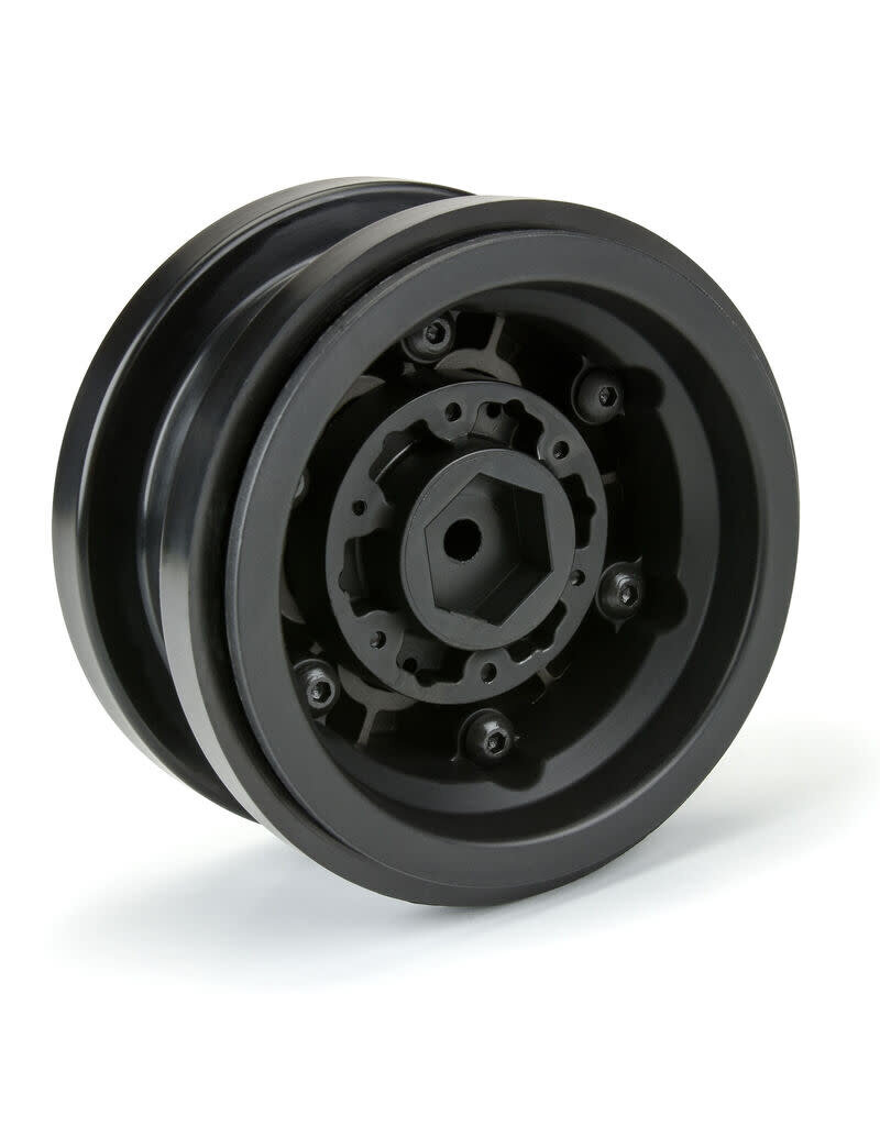 PROLINE RACING PRO282600 BLACK RHINO ARMORY GUNMETAL 2.9 ALUMINUM DUAL OFFSET WHEELS FOR SCX6