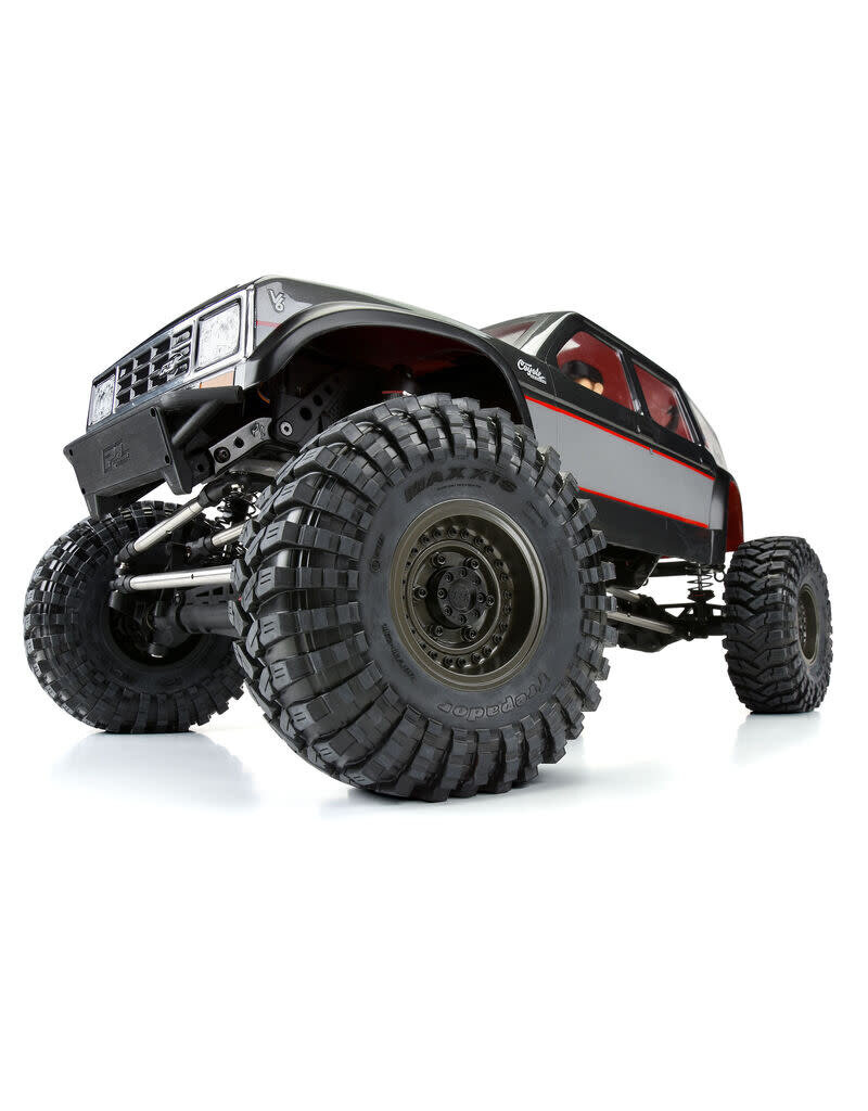 PROLINE RACING PRO282600 BLACK RHINO ARMORY GUNMETAL 2.9 ALUMINUM DUAL OFFSET WHEELS FOR SCX6