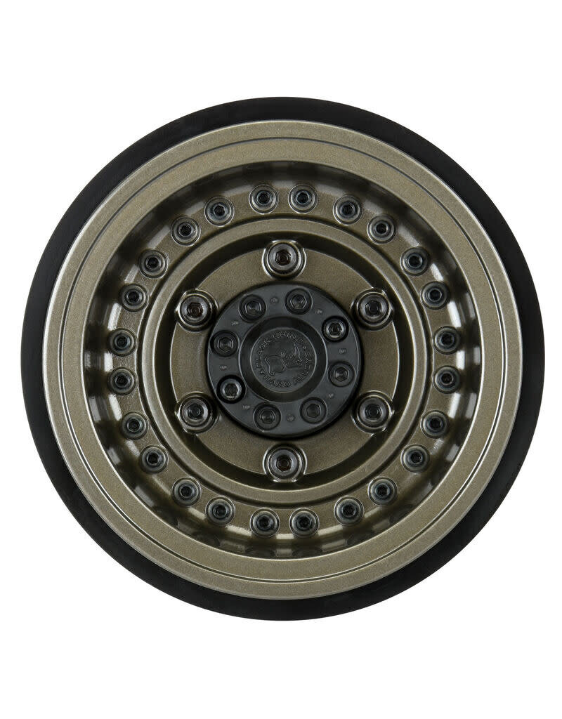 PROLINE RACING PRO282600 BLACK RHINO ARMORY GUNMETAL 2.9 ALUMINUM DUAL OFFSET WHEELS FOR SCX6