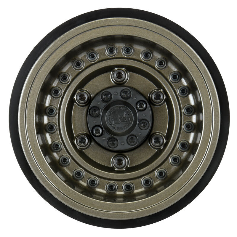 PRO282600 BLACK RHINO ARMORY GUNMETAL 2.9" ALUMINUM DUAL OFFSET WHEELS FOR AXIAL SCX6 (2)