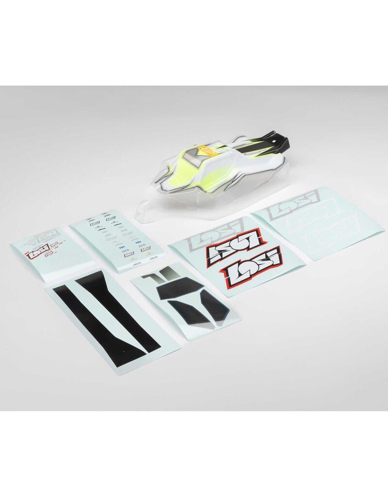 LOSI LOS-1248 SCREENED 8XE RTR BODY: CLEAR