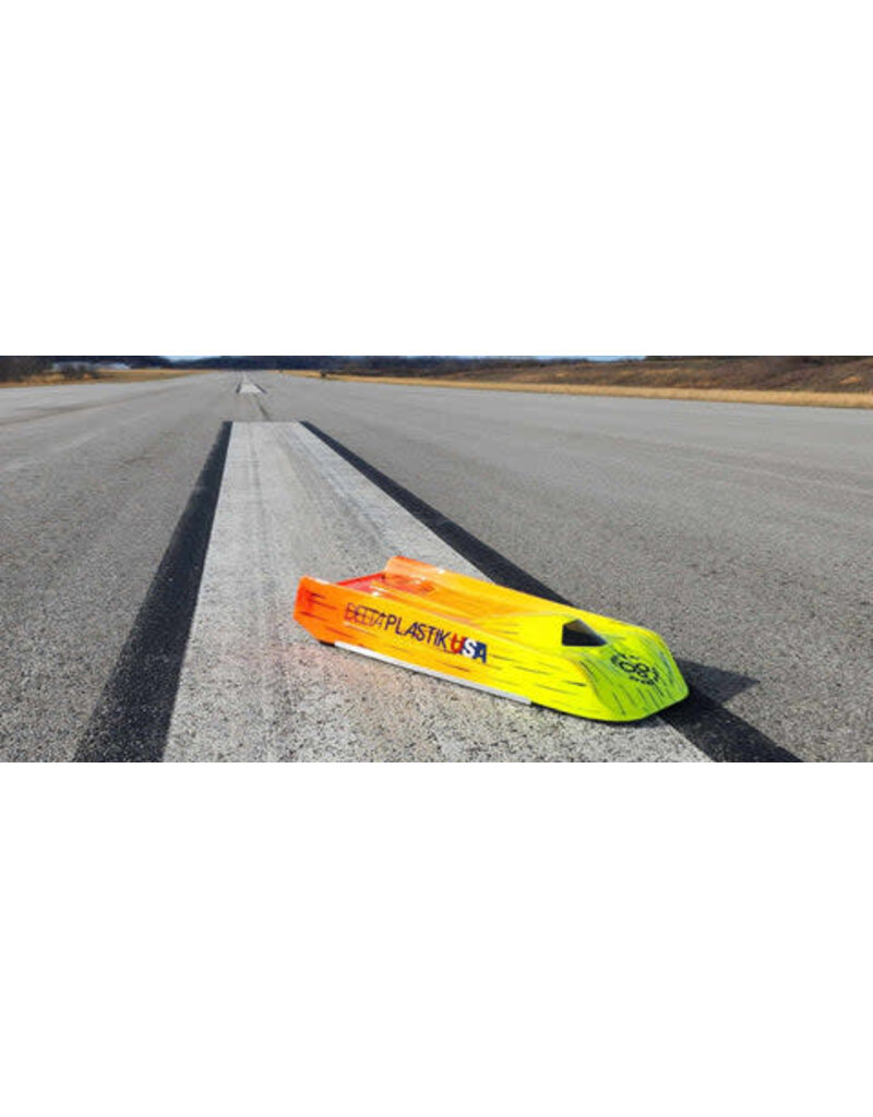 DELTA PLASTIK USA DP8507LONG/2 FC100 LONG BODY FOR STRETCHED ARRMA INFRACTION: CLEAR