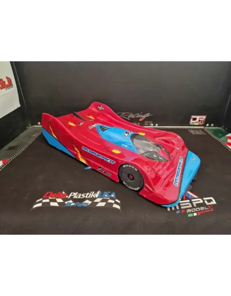 DELTA PLASTIK USA DP8520/2 SPIDER 1/7 SCALE BODY: CLEAR