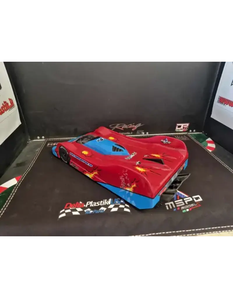 DELTA PLASTIK USA DP8520/2 SPIDER BODY FOR ARRMA INFRACTION, LIMITLESS, FELONY AND HOBAO VTE: CLEAR