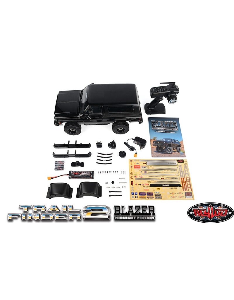 RC4WD RC4Z-RTR0068 TRAIL FINDER 2 RTR 1/10 CRAWLER W/ CHEVROLET BLAZER BODY SET (MIDNIGHT EDITION)