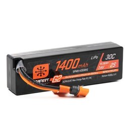 SPEKTRUM SPMX142S30H2 2S LIPO 7.4V 1400MAH 30C SMART G2 BATTERY: IC2