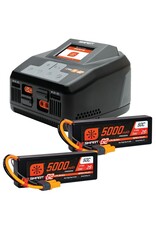 SPEKTRUM SPMXPSS550 SMART POWERSTAGE 4S SURFACE BUNDLE: (2) G2 5000MAH 2S LIPO IC5 & S2100 CHARGER