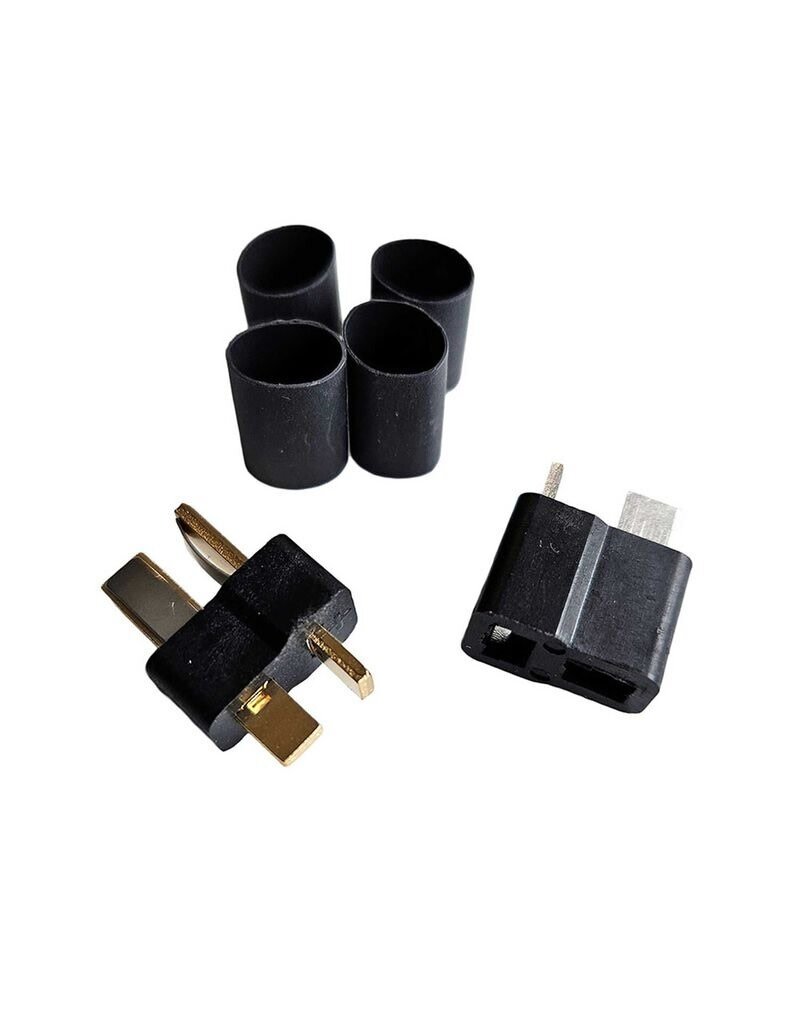 DEANS WSD1313 ULTRA PLUG® HB ONE PAIR 1/4” SHRINK TUBING FOR 10-12 GAUGE WIRE