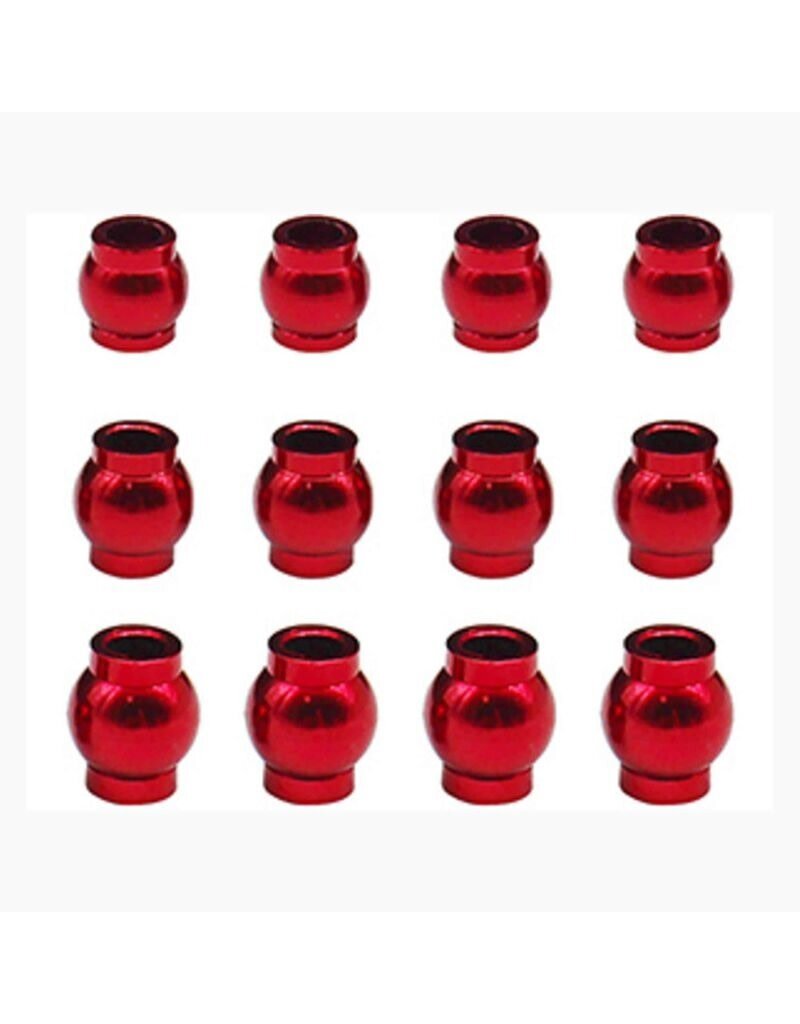 HOT RACING HRAGRM160B02 COMPLETE 12-PIECE ALUMINUM PIVOT BALL SET FOR ARRMA 1/18