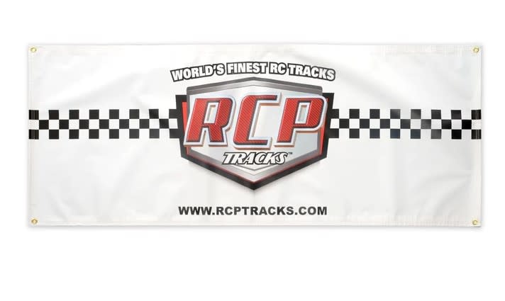 RRKRCP-BN2460-01 RCP TRACKS BANNER VYNLK2'X5' WHITE