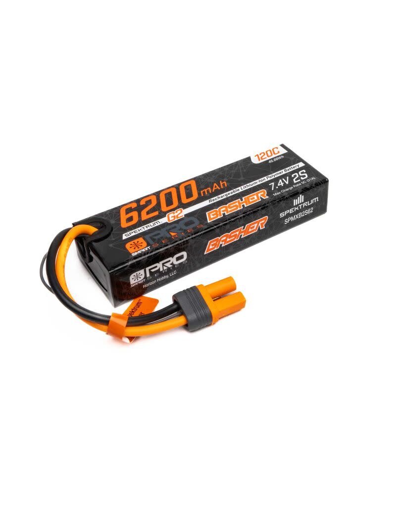 SPEKTRUM SPMXB2S62 2S LIPO 7.4V 6200MAH 120C SMART BATTERY: IC5