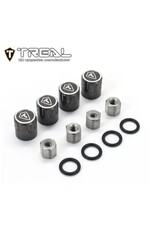 TREAL TRLX003KIQ2EN 1.9" SCALE 4MM WHEEL CENTER CAPS (TITANIUM) (4)