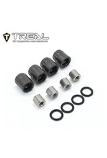 TREAL TRLX003KIQ2EN 1.9" SCALE 4MM WHEEL CENTER CAPS (TITANIUM) (4)