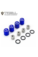 TREAL TRLX003KINGFB 1.9" SCALE 4MM WHEEL CENTER CAPS (BLUE) (4)