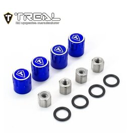 TREAL TRLX003KINGFB 1.9" SCALE 4MM WHEEL CENTER CAPS (BLUE) (4)