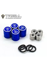 TREAL TRLX003KINGFB 1.9" SCALE 4MM WHEEL CENTER CAPS (BLUE) (4)