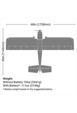 E-FLITE EFL02550 SUPER TIMBER 1.7M BNF BASIC