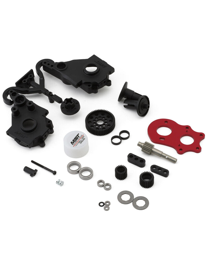 MST MXS-210651R RMX 2.0 S BALL DIFFERENTIAL TRANSMISSION & GEARBOX SET (RED)