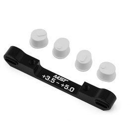 MST MXS-820143BK ADJUSTABLE ALUMINUM SUSPENSION MOUNT (+3.5/+5.0) (BLACK)