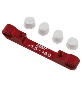 MST MXS-820058R RMX ADJUSTABLE ALUMINUM SUSPENSION MOUNT (+1.5/+3.0) (RED)