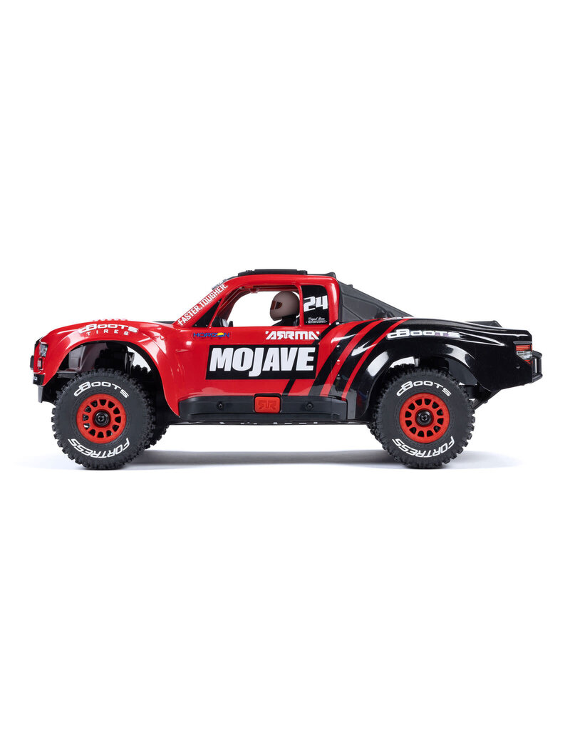 ARRMA ARA2104T1 MOJAVE GROM MEGA 380 BRUSHED 4X4 DESERT TRUCK RTR RED/BLACK