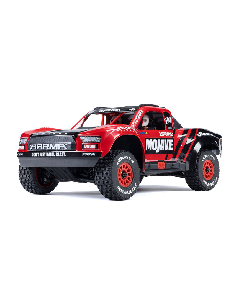 ARRMA ARA2104T1 MOJAVE GROM MEGA 380 BRUSHED 4X4 DESERT TRUCK RTR RED/BLACK