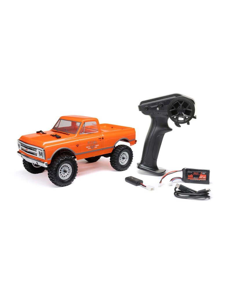 AXIAL AXI00001V2T3 SCX24 1967 CHEVROLET C10 4WD TRUCK RTR: ORANGE