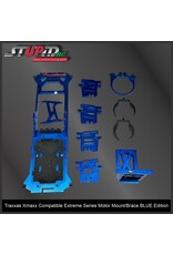 STUPID RC STP1026BLU EXTREME SERIES MOTOR MOUNT/BRACE FOR XMAXX BLUE EDITION
