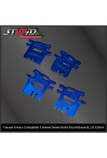STUPID RC STP1026BLU EXTREME SERIES MOTOR MOUNT/BRACE FOR XMAXX BLUE EDITION