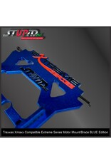 STUPID RC STP1026BLU EXTREME SERIES MOTOR MOUNT/BRACE FOR XMAXX BLUE EDITION