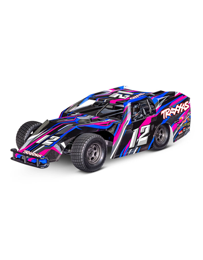 TRAXXAS TRA104354-74PINK 1/10 SLASH MODIFIED DIRT OVAL RACER: PINK