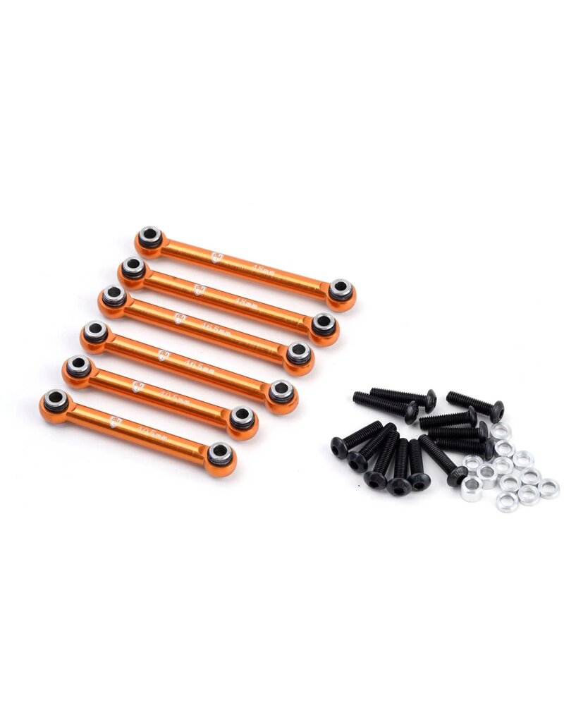 POWER HOBBY PHB6410ORANGE ALUMINUM TIE ROD SET ORANGE, HPI RS4 SPORT3