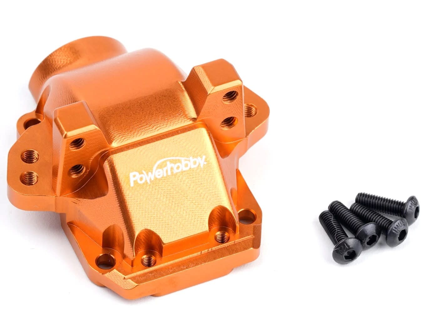 PHB6423ORANGE ALUMINUM FRONT OR REAR GEARBOX HOUSING COVER ORANGE