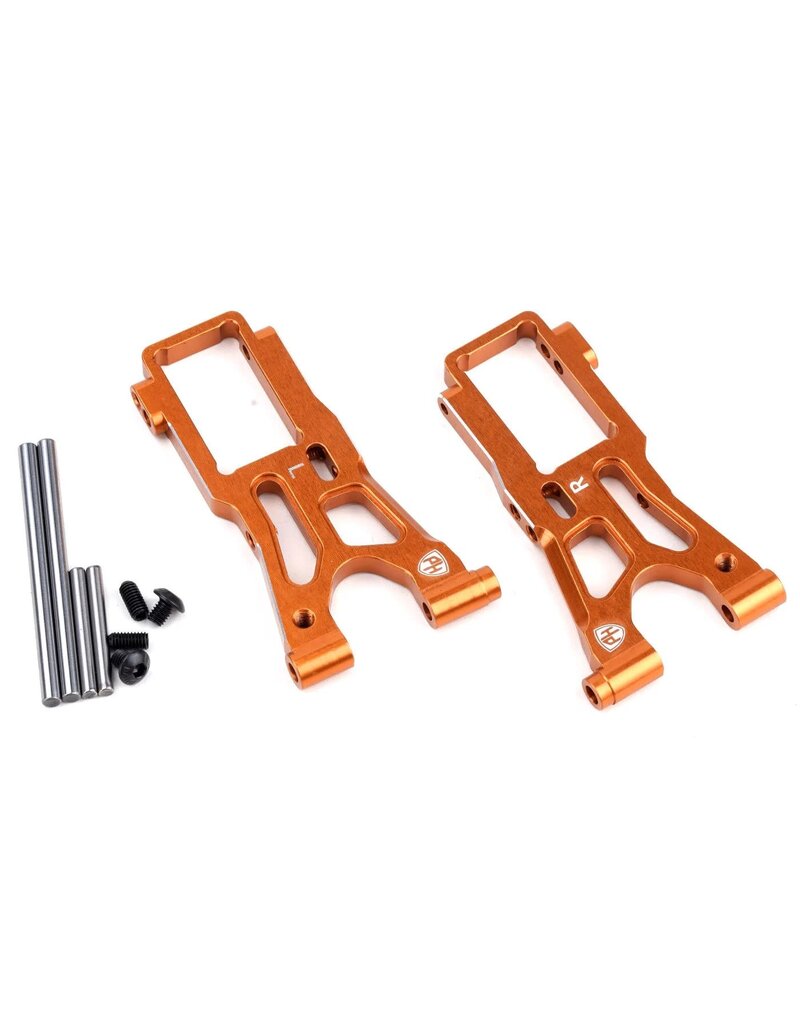 POWER HOBBY PHB6418ORANGE ALUMINUM FRONT LOWER ARMS ORANGE, HPI RS4 SPORT3