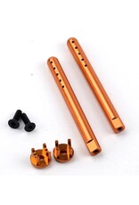 POWER HOBBY PHB6432ORANGE ALUMINUM FRONT BODY MOUNTS ORANGE, HPI RS4 SPORT3