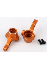 POWER HOBBY PHB6415ORANGE ALUMINUM FRONT STEERING KNUCKLES ORANGE, HPI RS4 SPORT3