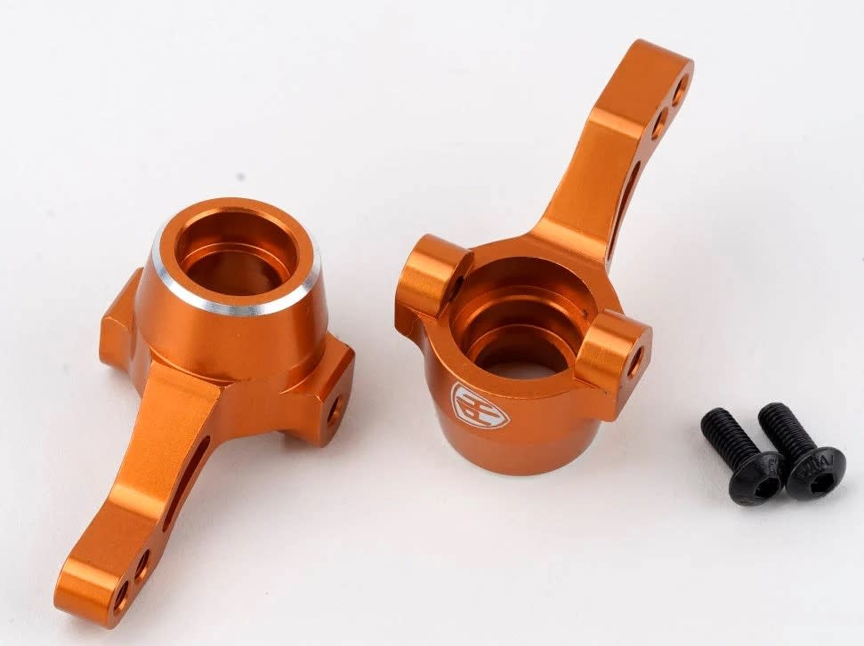 PHB6415ORANGE ALUMINUM FRONT STEERING KNUCKLES ORANGE, HPI RS4 SPORT3