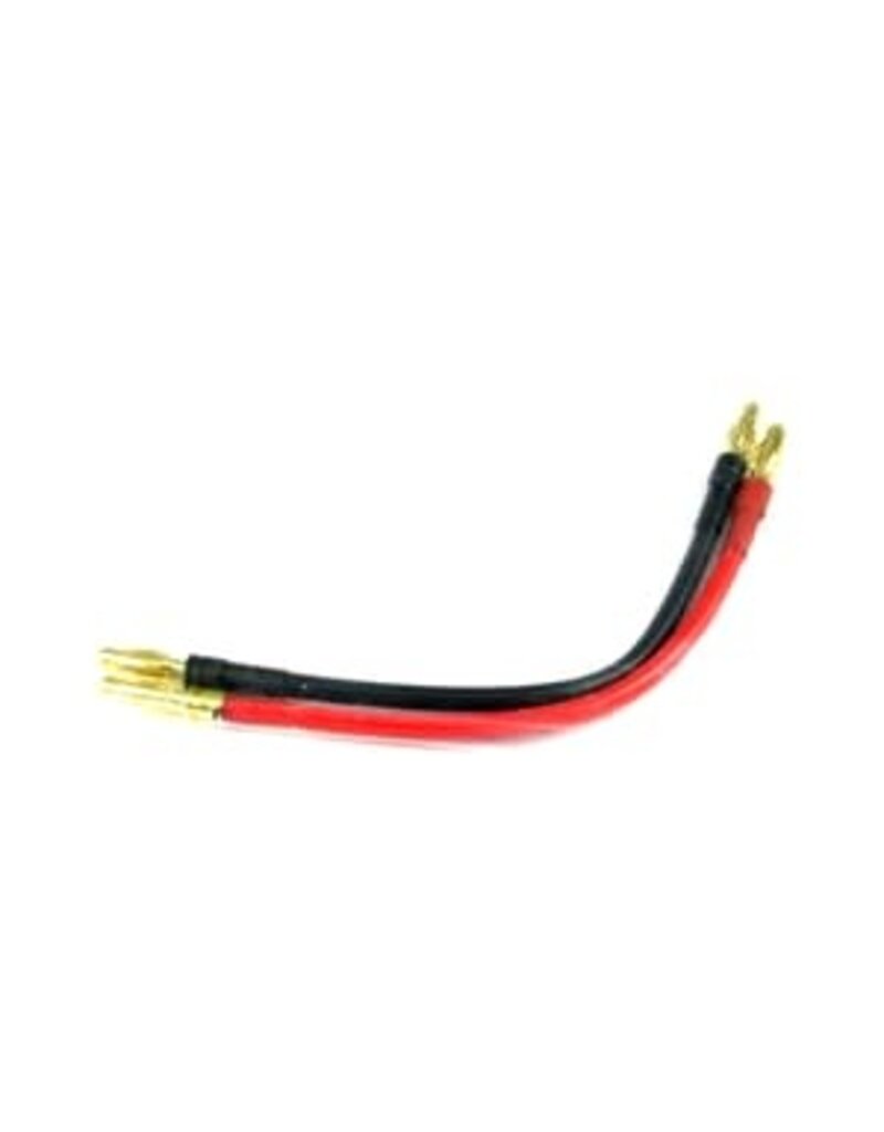 PN RACING KEN PN700252 CHARGER CONNECT CABLE 4MM BULLETS WITH 14AWG WIRE 10CM