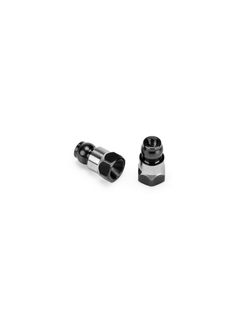 JCONCEPTS JCO5160-2  RC10B7/B7D 10MM FIN TITANIUM REAR STAND-OFF (BLACK) (2)