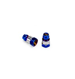 JCONCEPTS JCO5160-1 RC10B7/B7D 10MM FIN TITANIUM REAR STAND-OFF (BLUE) (2)