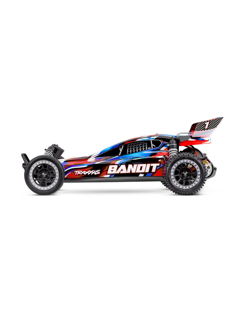 TRAXXAS TRA24254-8-RED BANDIT 1/10 USB-C HD